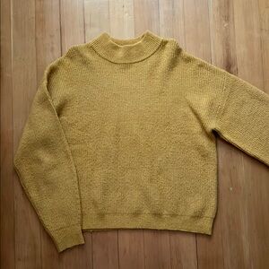 Leith Cozy Mustard Yellow Women's Sweater